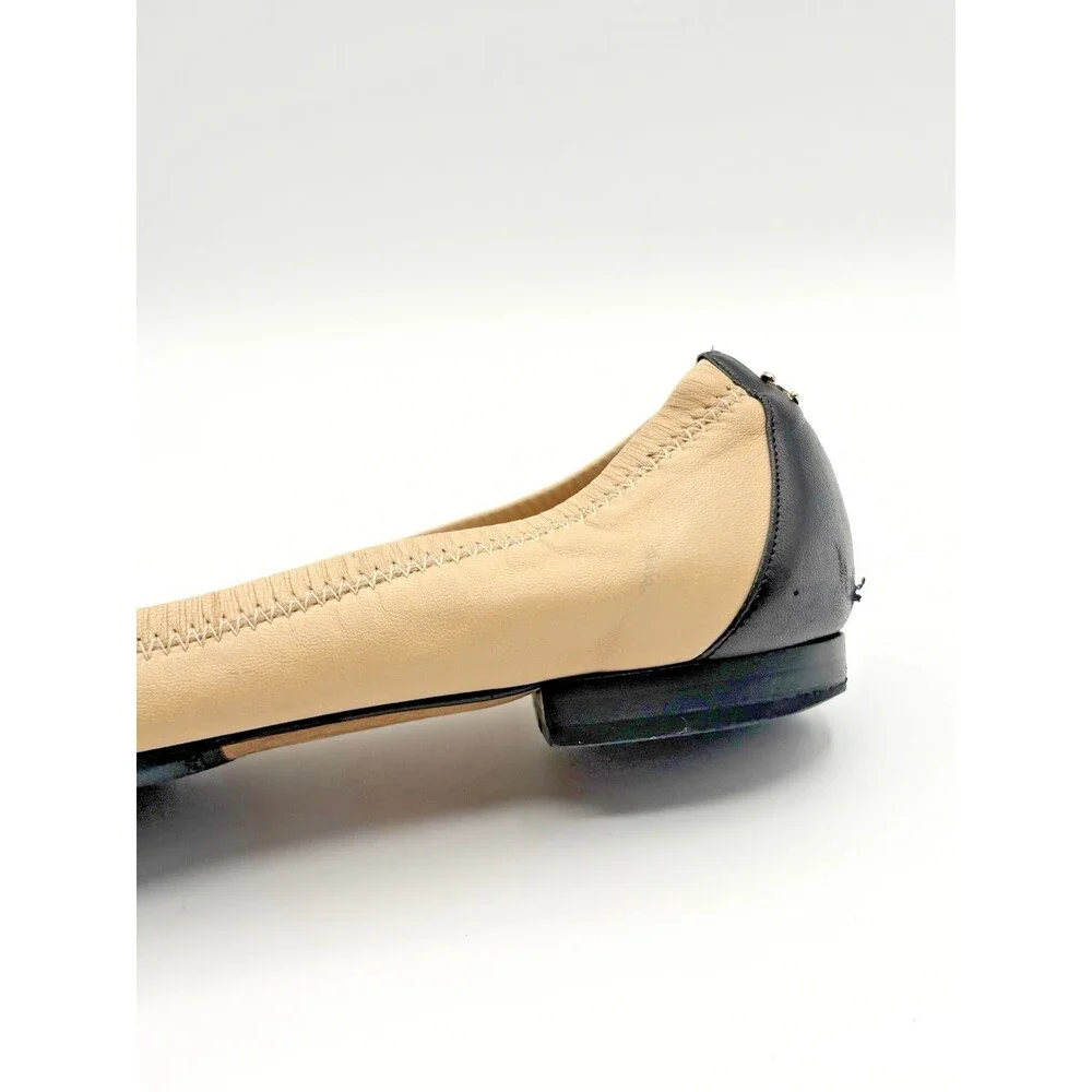 CHANEL beige black